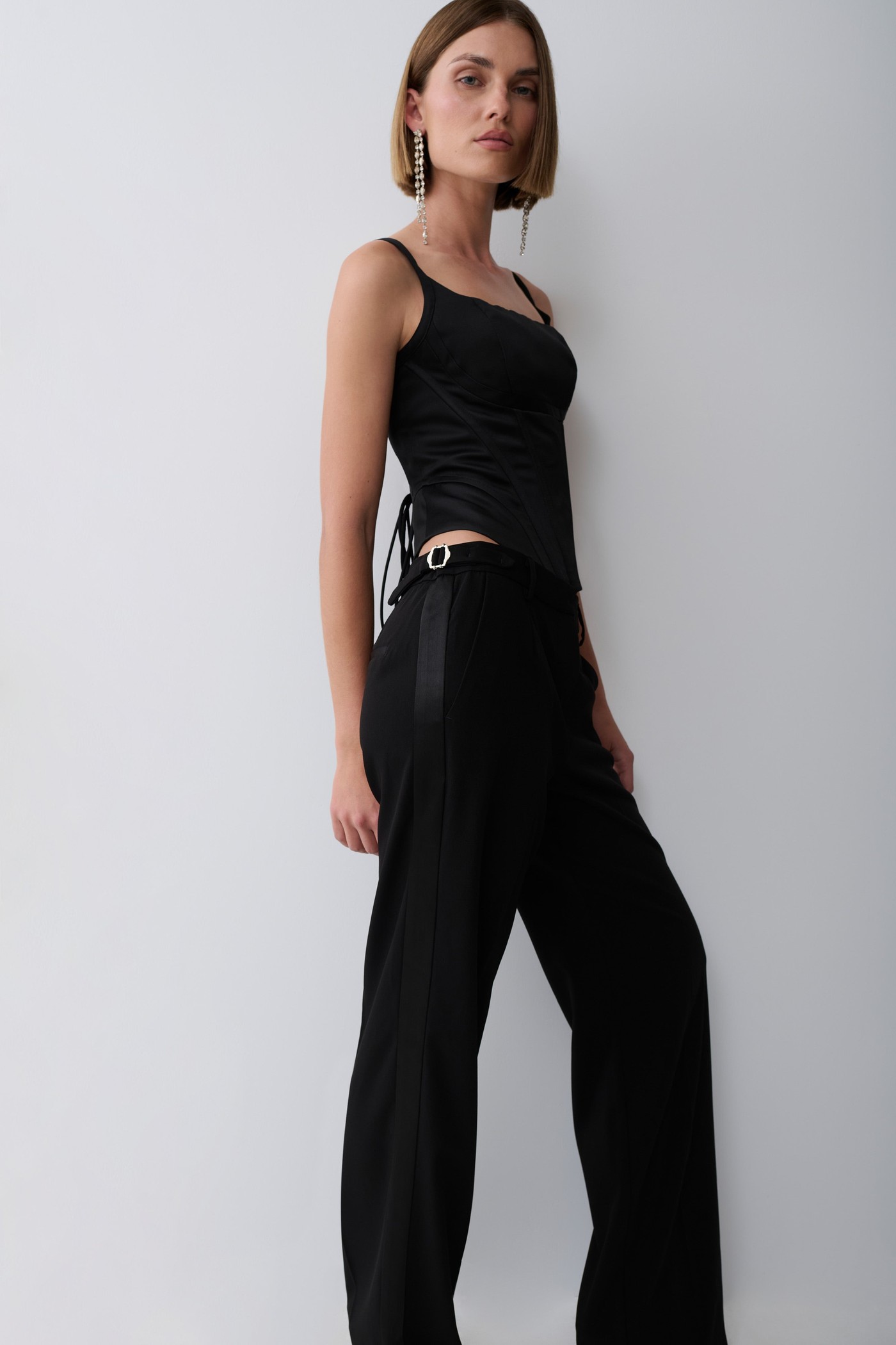 Theodora Straight Leg Pants - Black view 4